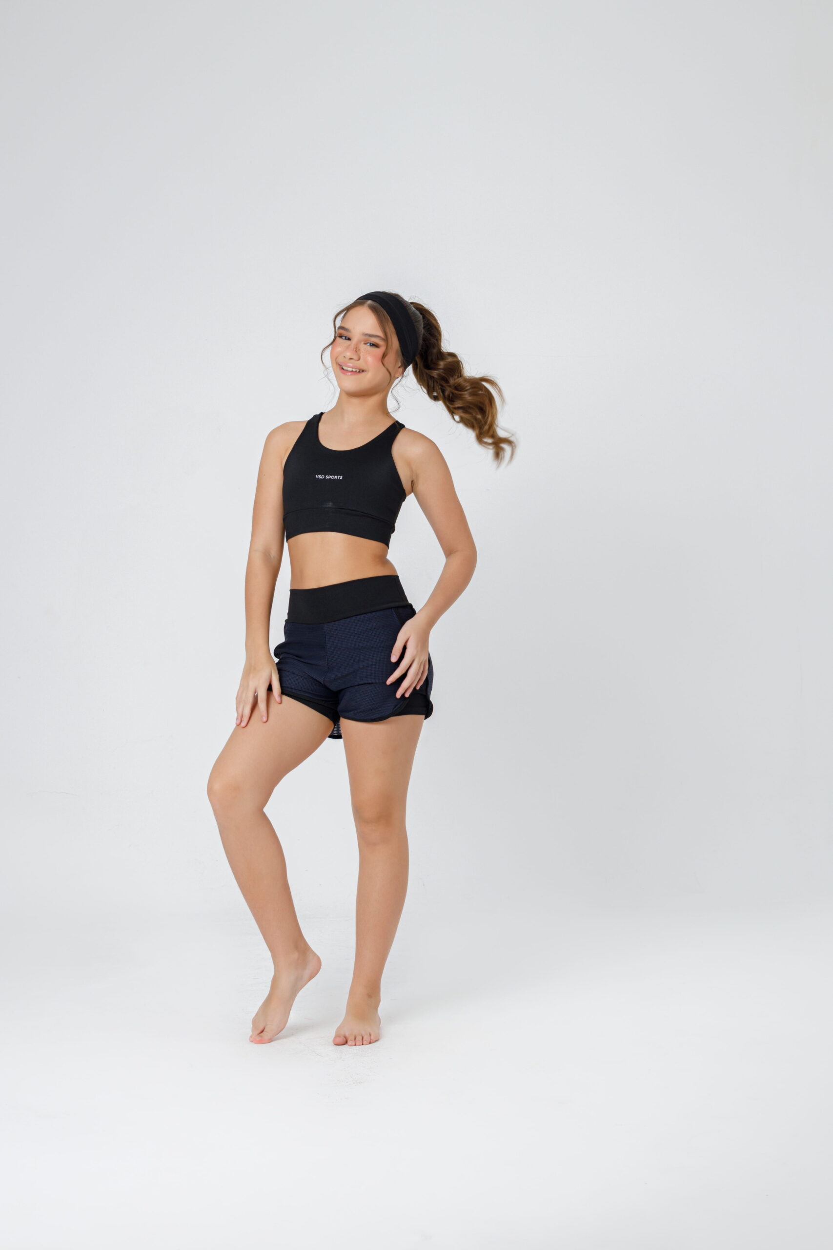 Conjunto de short duplo preto