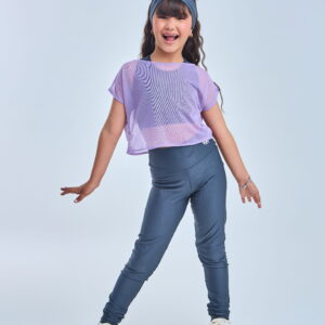 Cropped tule lilás