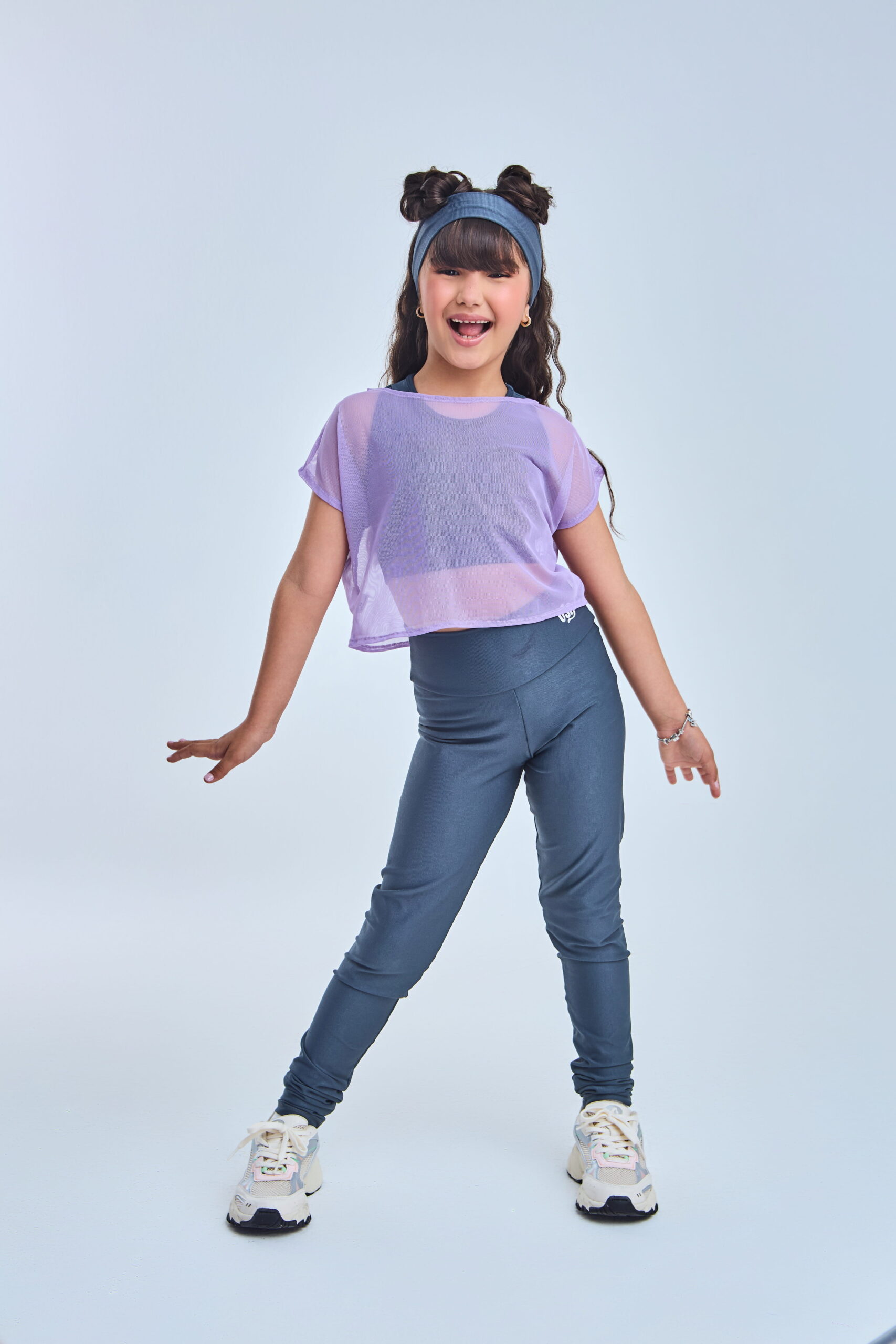Cropped tule lilás